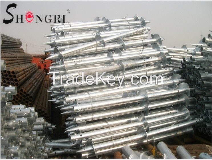 hot dip galvanized ground screw &amp; Helical piles