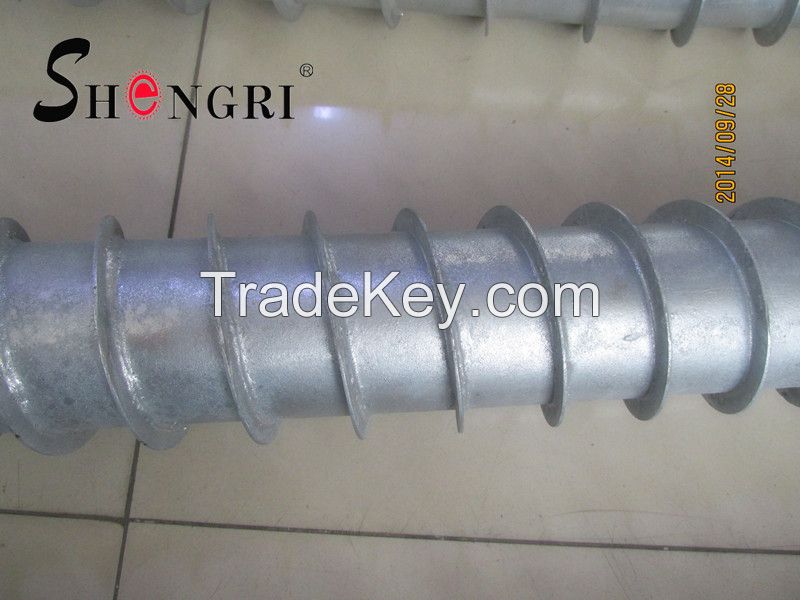 Galvanized Ground Screw Pile for solar power