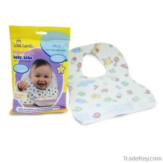 6 counts Disposable Baby Bibs