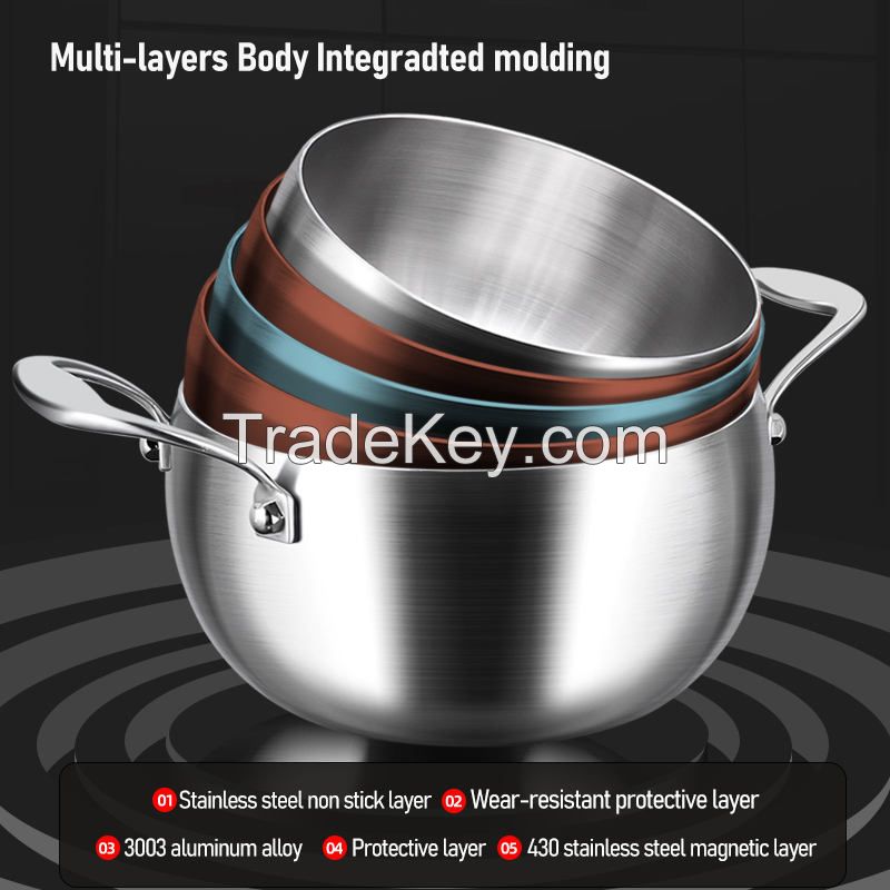 316 stainless steel soup pot 22cm