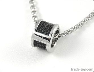 stainless steel wire cable pendant jewelry