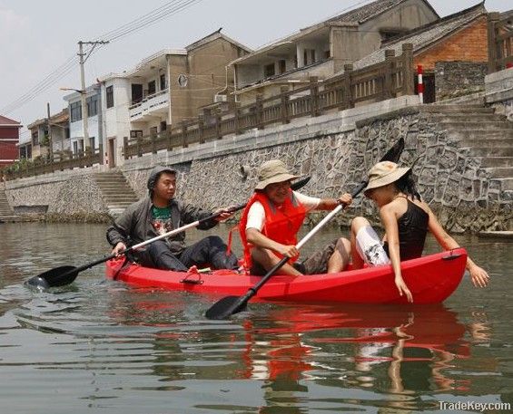 Professional family kayak three-person kayak fishing kayak