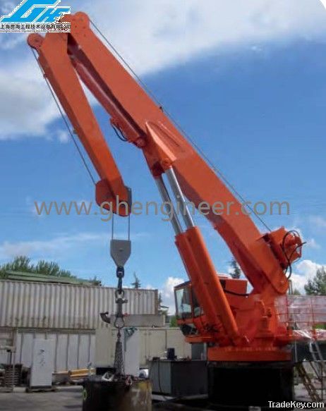 3T 15M Hydraulic Knuckle Boom Marine Crane