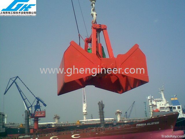 Single Rope Electro Hydraulic Clamshell Grab for Bulk Materials