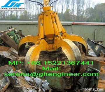 Excavator Hydraulic Orange peel Grab