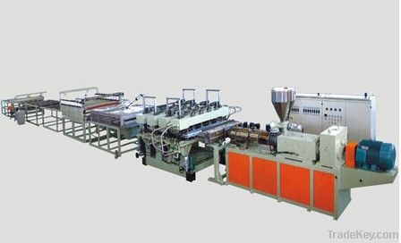 Plastic plate production line