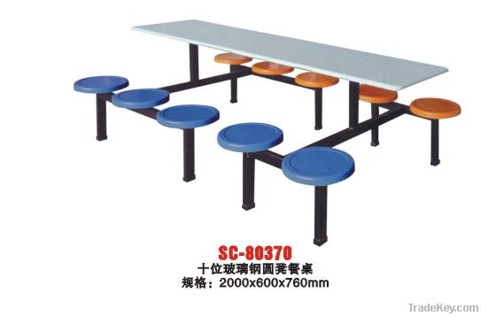 dining table, dinner table, canteen furniture