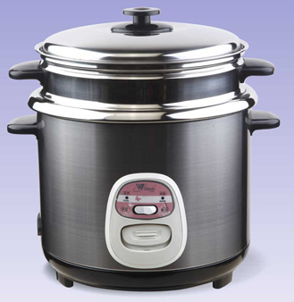 Stainless steel cylinder rice cooker