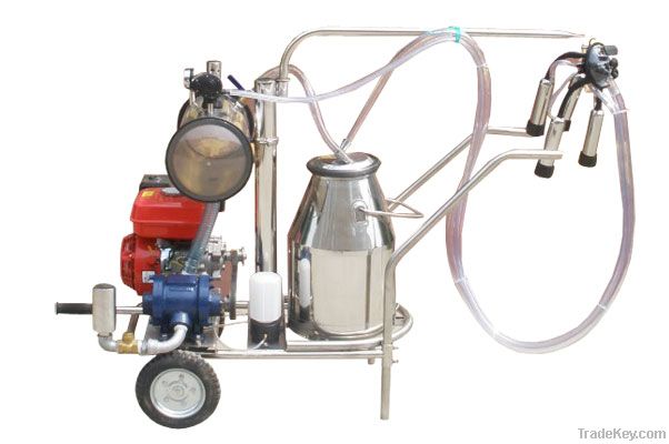 Gasoline Cow Milking Machine Double Buckets