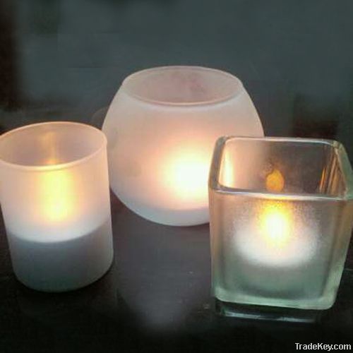 Fancy crystal tea light candle holders