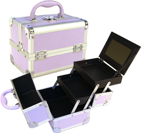 Colorful Makeup Train Case