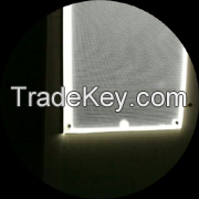 Full custom edge-lit flat led light panel with L shape aluminium profile for back lighting