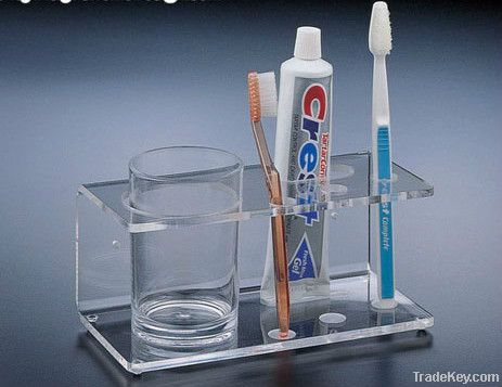 transparent acrylic tooth brush holder