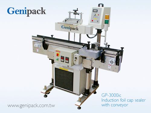 3000W Auto induction foil cap sealer with conveyor