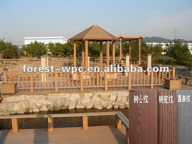 2012 High tensile strength and corrosion-resistant composite wood gazebo