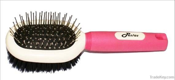 Grooming Combination Bristle & Metal Pin Brush (L)