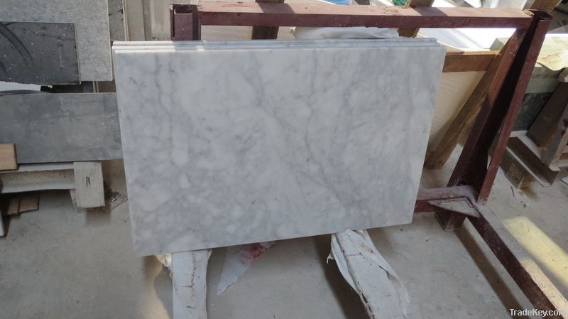 white stone marble and thin slab Bianco Carrara