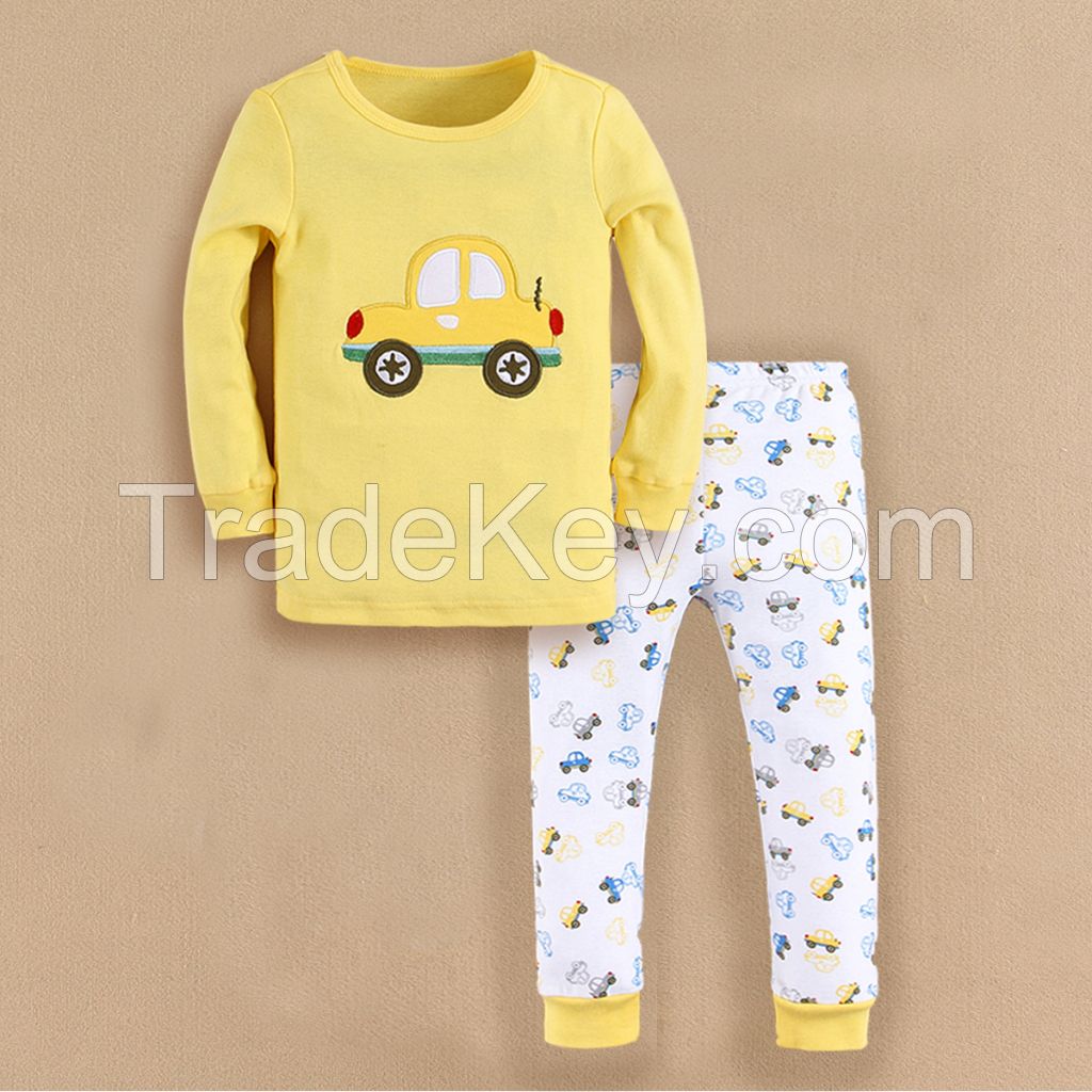 cutetime baby clothing 100% cotton pajamas sleepwear boy