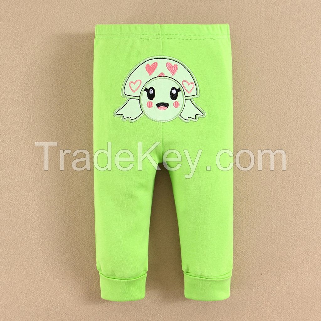 2015 baby wear 100% cotton cartoon baby animal PP pants manufacture