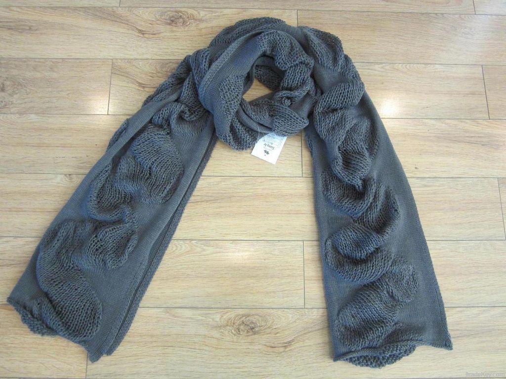 long knitting women's scarf