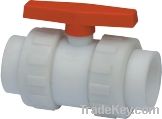 plastic double union ball valve, socket ball valve, plastic ball valve