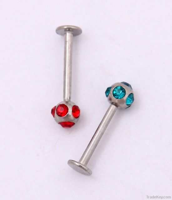 Labret Stud Body Piercing Jewelry , Lip ring