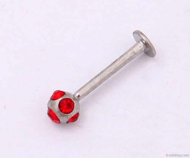 Labret Stud Body Piercing Jewelry , Lip ring