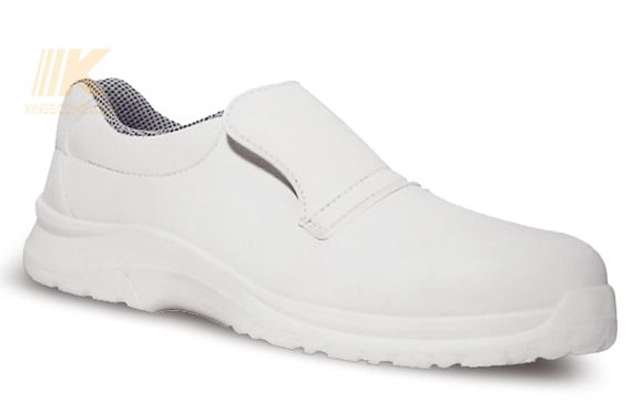 White Micro fibre Leather Steel S2 Safety Shoes KSF0219