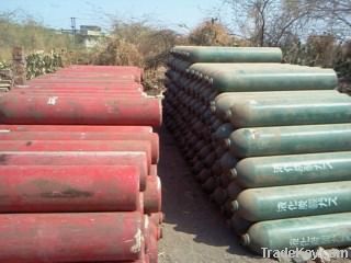 Industrial/Medical gas cylinders, CO2, Acetylene, N2, Argon