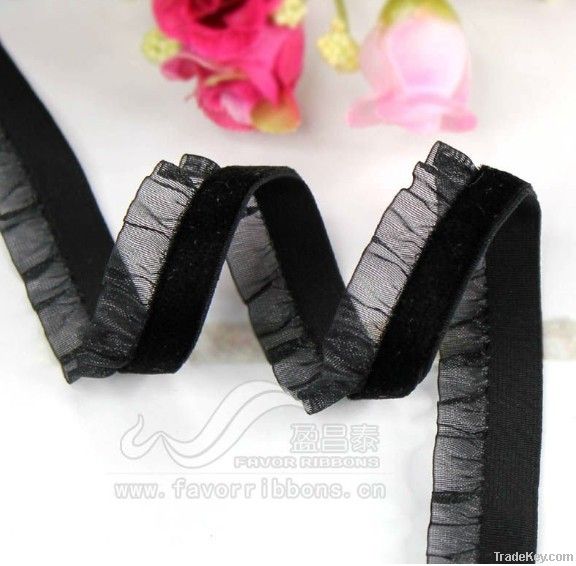 collorful nylon velvet ribbon