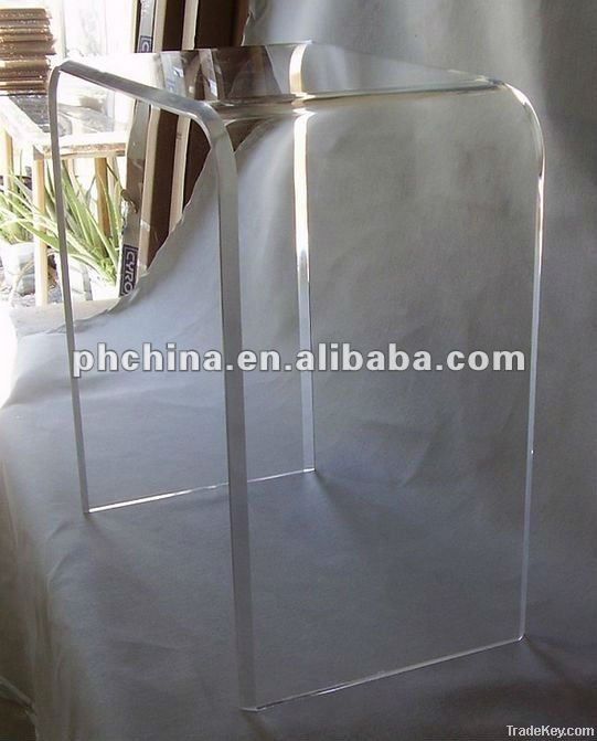 Clear Acrylic Coffee Table, Transparent Console Table, Lucite Furniture