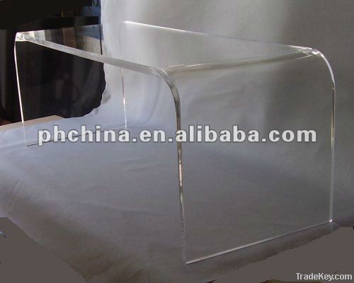 Clear Acrylic Coffee Table, Transparent Console Table, Lucite Furniture