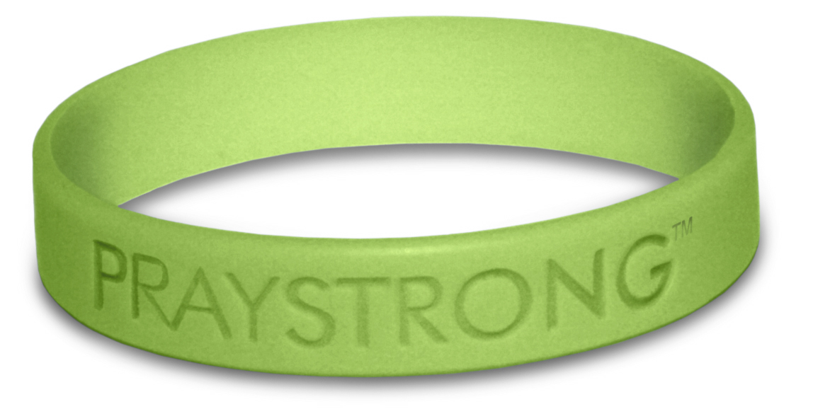 Bulk Quantity PRAY STRONG Rubber Bracelets