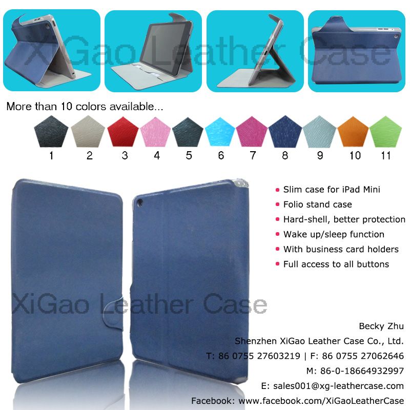 stand leather case for ipad mini