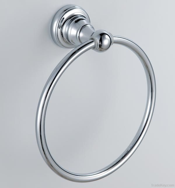 brass chrome plated towel ring