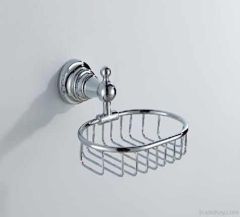 brass chrome plated soap basket