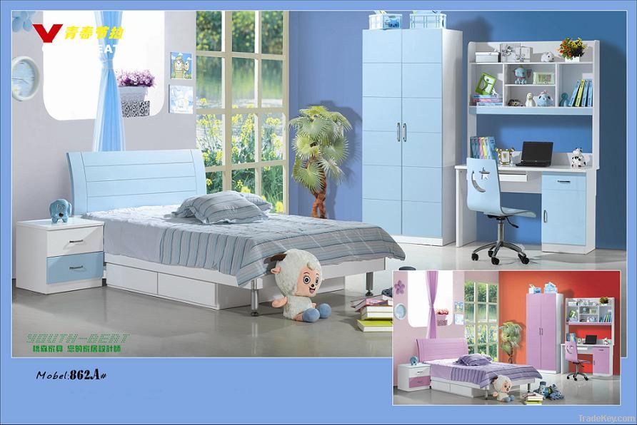 MDF Panels kids Bedroom Set