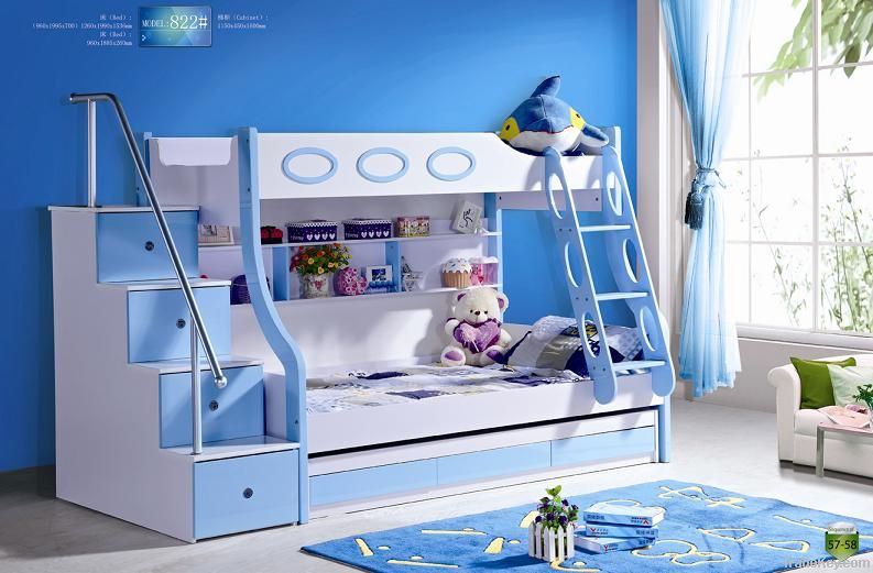 MDF Panels Children Bunk Bed