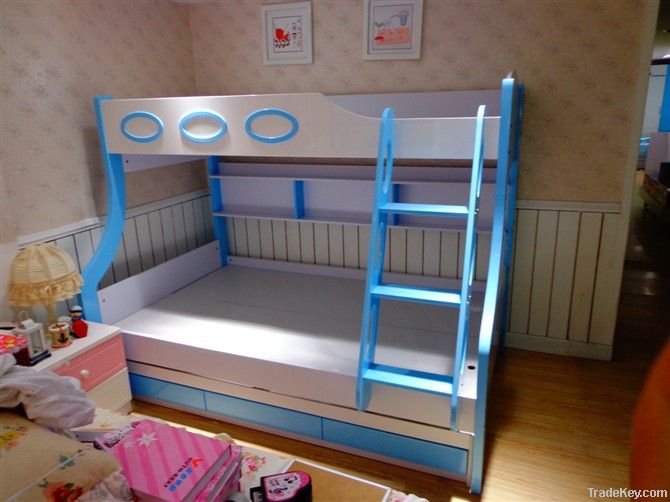 MDF Panels Children Bunk Bed