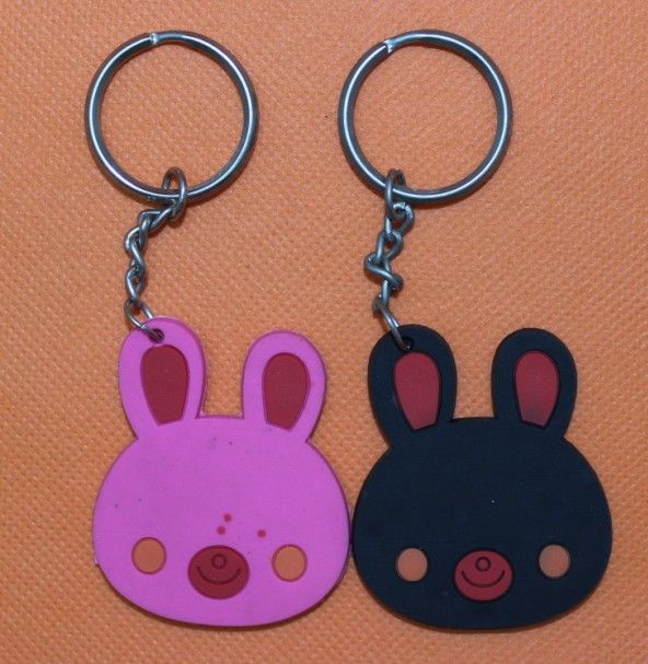 Custom Promotional Cheap Soft Rubber Keychain