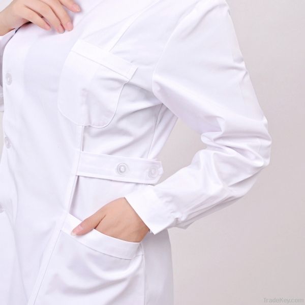 Medical White Nurse Long Sleeve Working Uniform Workwear