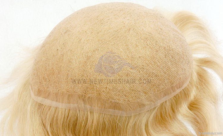 Men's toupee:Swiss lace base