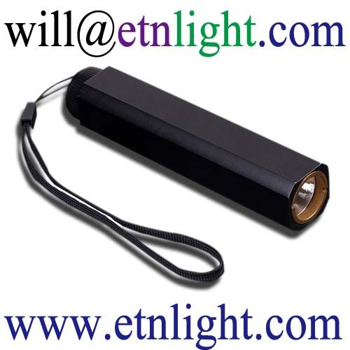 Flashlight SS-A33 Anodize Aluminum 1x18650 Cell Batt 3 Modes  LED Bulb Aluminum Reflector Tail Switch