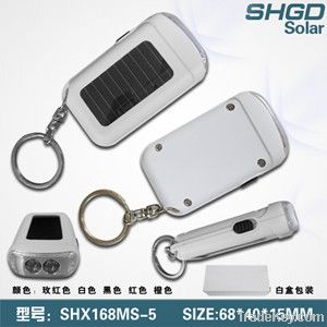 Protable solar led flashlight for promotion