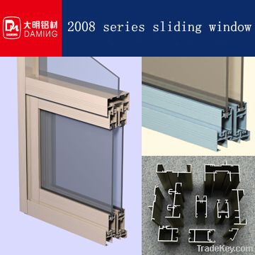 powder coating painting sliding window sections