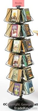 rotatable  360 literature racks