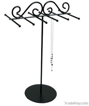 Elegant Black Necklace Display