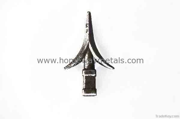 Wrought Iron Spearhead