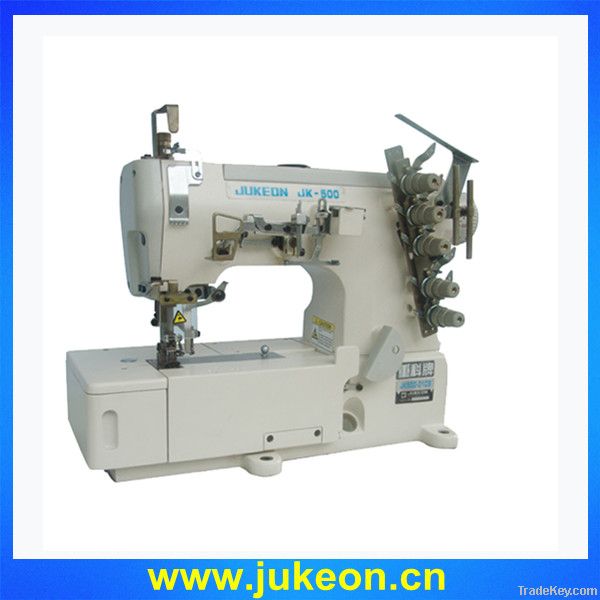 High speed three-needle covering stitch machine