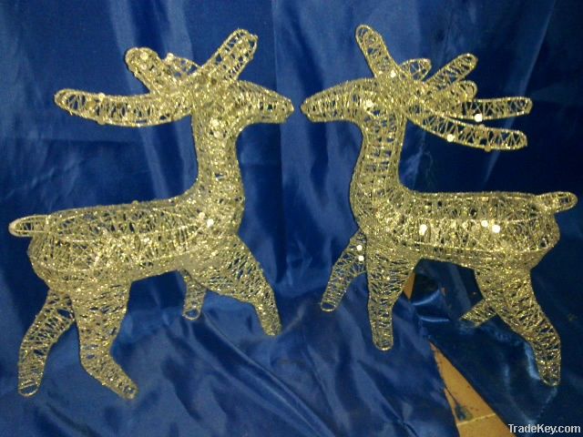 Christmas Lighted Reindeer Display Deer